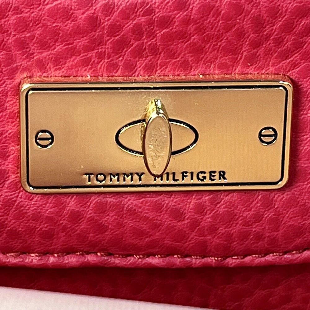 Tommy Hilfiger Pink Doctor Boston Shoulder Bag Satchel Faux Leather Vintage - Picture 2 of 13